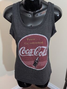 Ultegra | Coca Cola Women's Black Graphic Tank Top - Red Logo